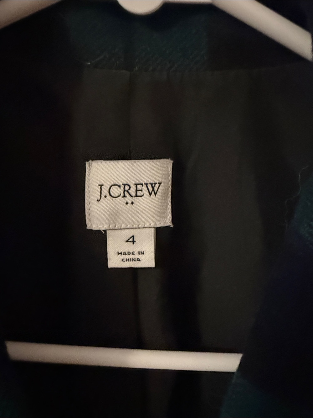 J. Crew Green and Navy Plaid Wool Blend Blazer - Picture 3 of 8